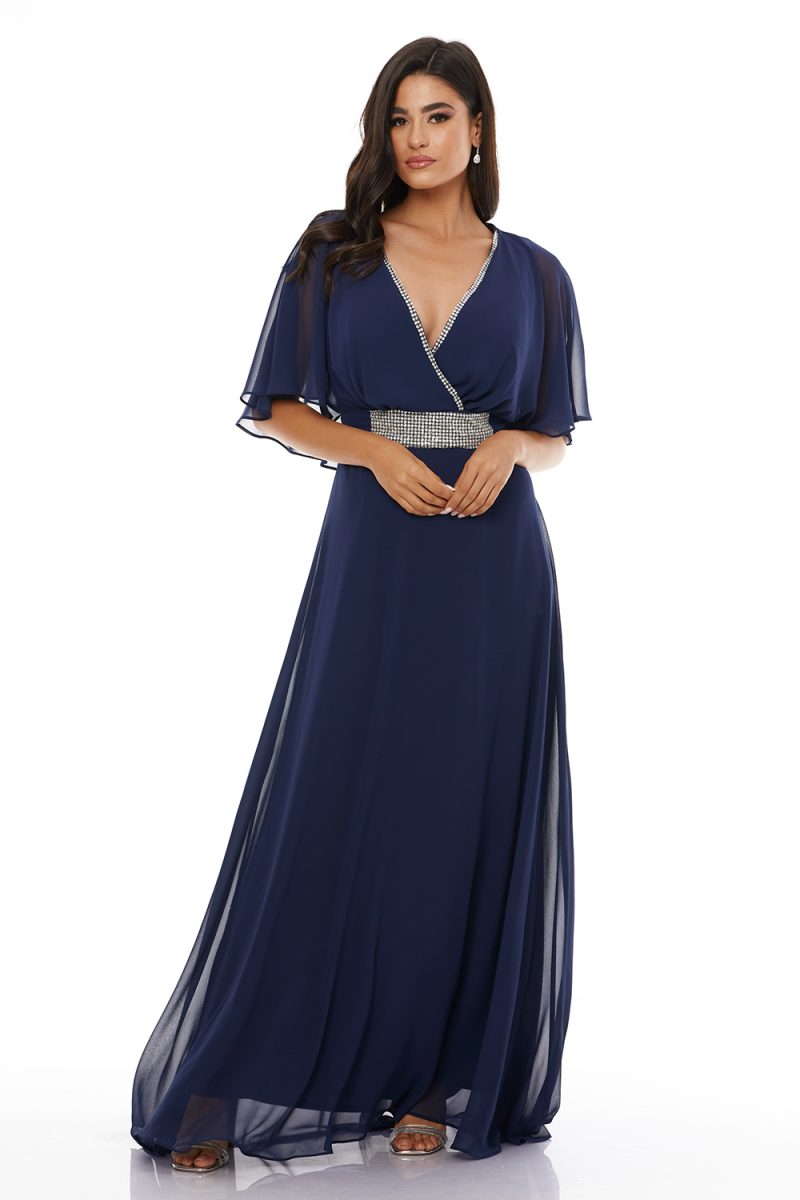 Σύγχρονο Αμπιγιέ Μπλε Φόρεμα