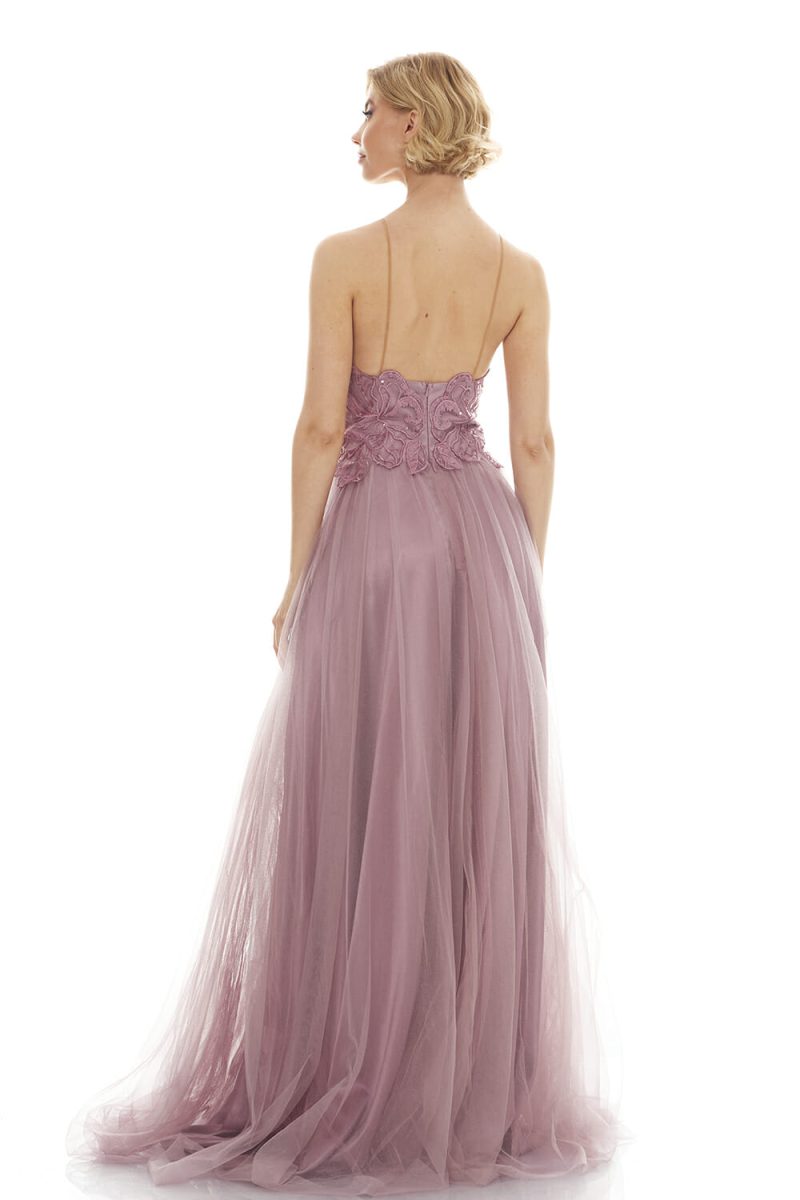Τούλινο Φόρεμα Με Lace Glam Bust