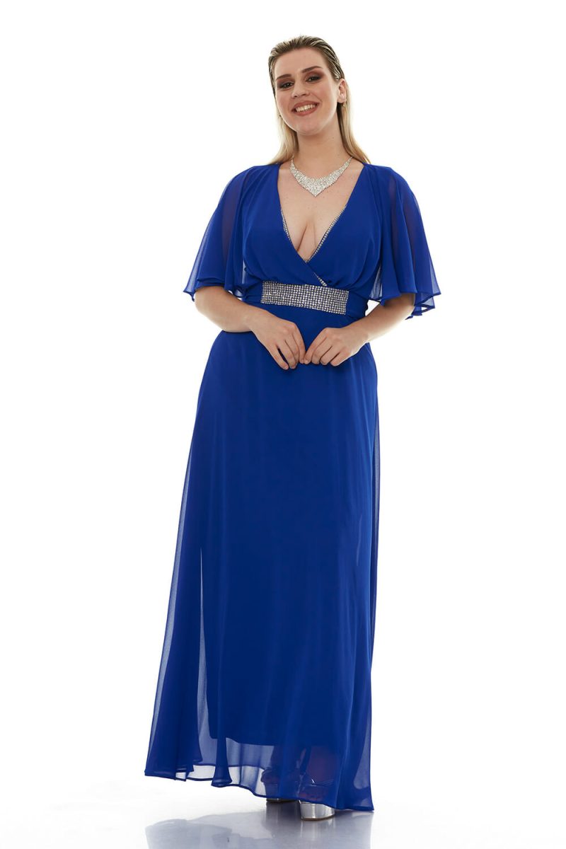 Σύγχρονο Αμπιγιέ Μπλε Φόρεμα