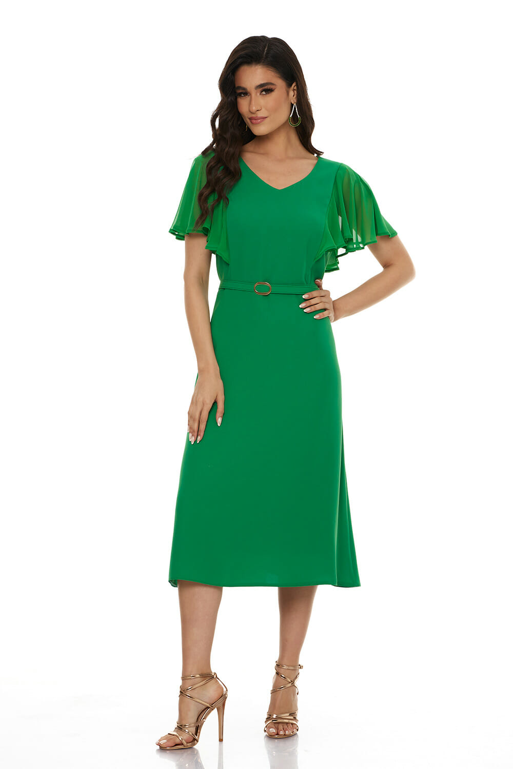 Μiντι Flairy Φόρεμα Πράσινο