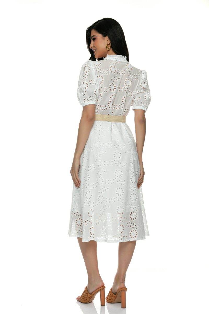 Λευκό Κιπούρ  φορεμα