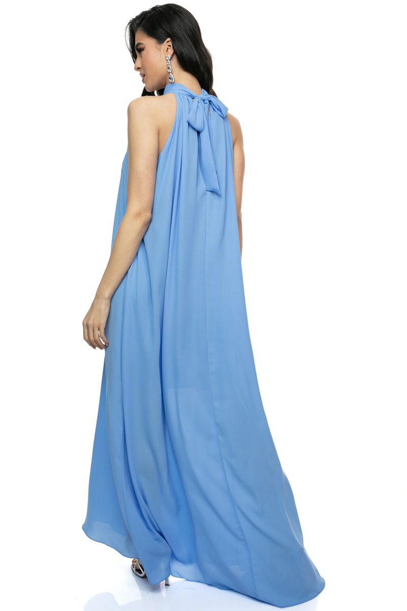 Φόρεμα Bodycon Φούξια με Ελαστική Ύφανση και Διχτυωτά Μανίκια