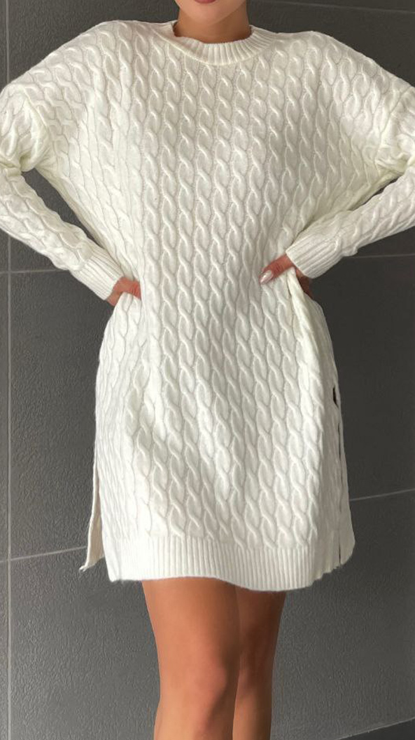 Μπλούζα-Φόρεμα Πλεκτό με Πλεξούδες : Χειμωνιάτικη Κομψότητα