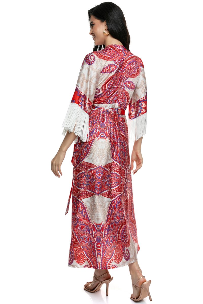 Φόρεμα Κρουαζέ με Κρόσσια στα Μανίκια: Κομψό και Μοντέρνο Στυλ