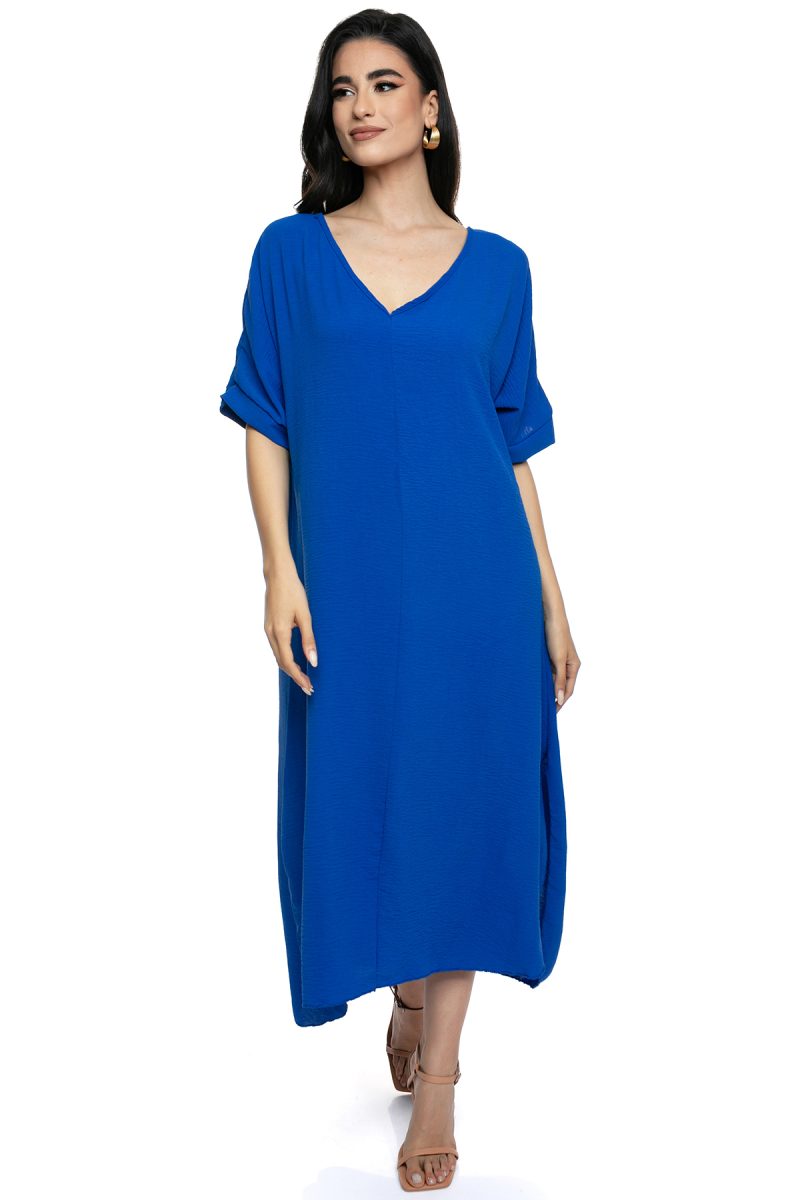 Φόρεμα Plus Size σε Άνετη Γραμμή με Ελεύθερη Εφαρμογή για Κομψή Εμφάνιση