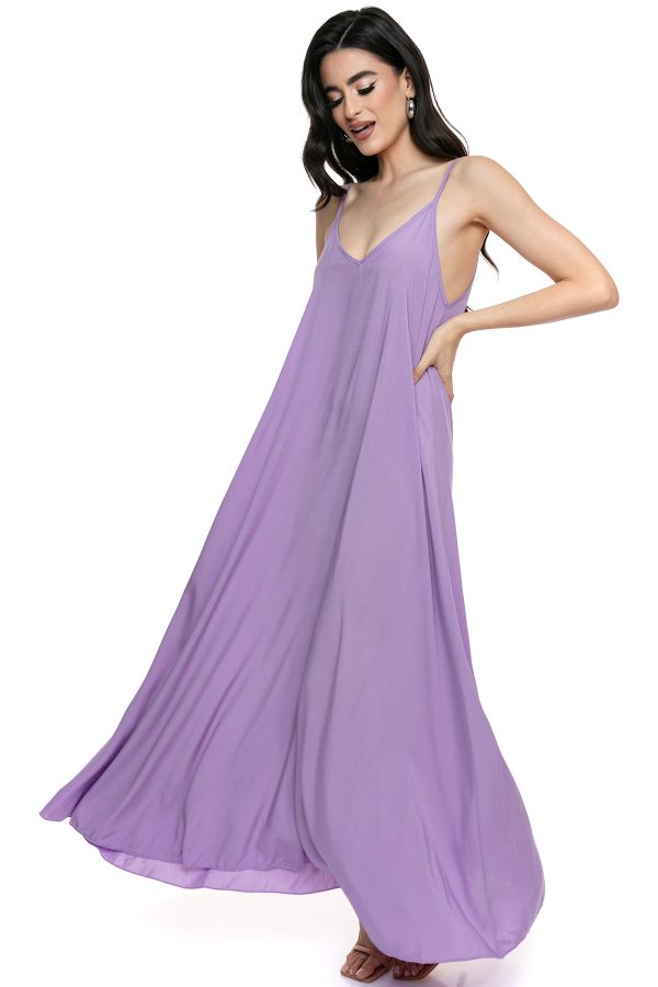 Φόρεμα Κορσέ Πολυτελείας σε ρουα  Χρώμα με Υφή Σατέν