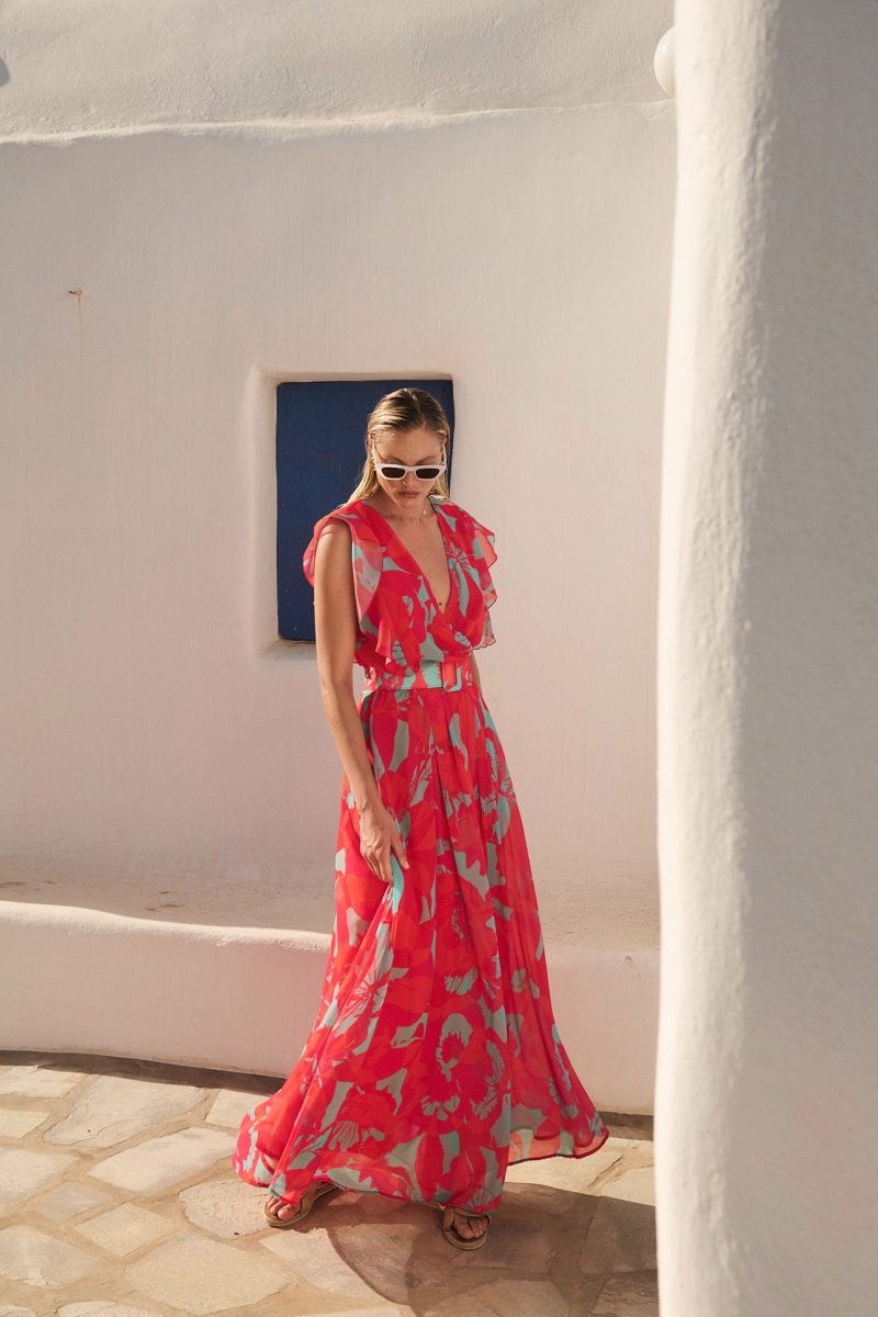 violetta maxi dress Aliett Maxi Dress with Matching Slip