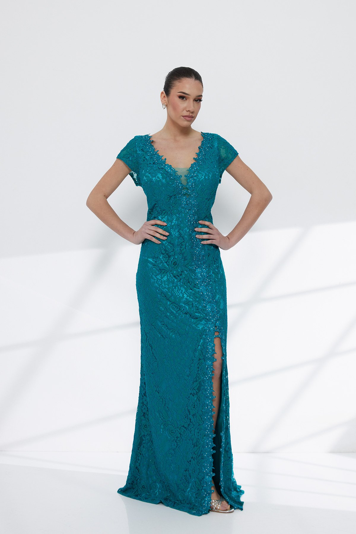 Embroidery Φόρεμα Με Glam Στοιχεία